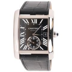 Cartier Stainless Steel Large Tank automatic Wristwatch