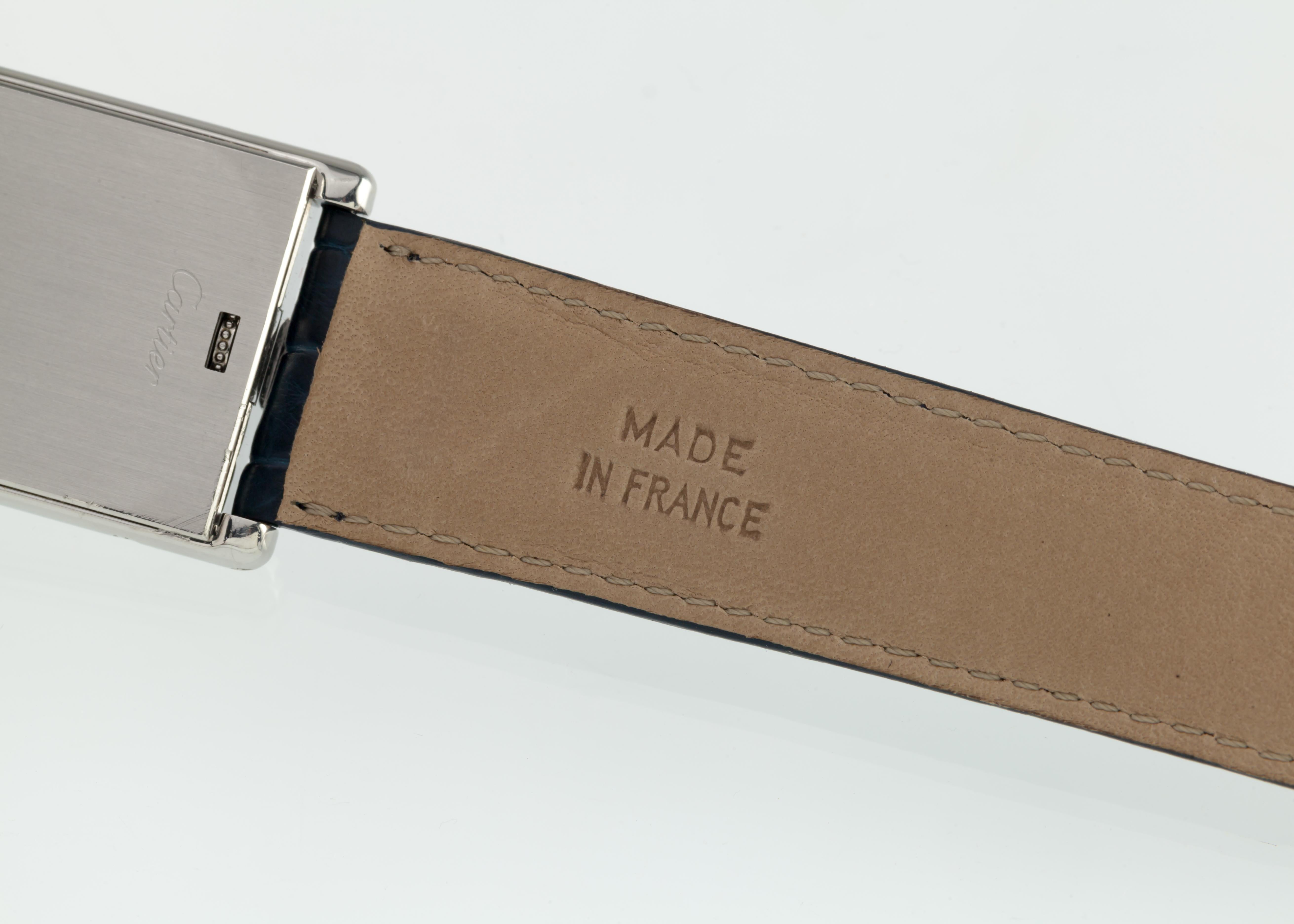 Cartier Stainless Steel Men's Reversible Basculante Quartz Watch 2522 For Sale 1