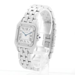 Cartier Stainless Steel Midsize Diamond Panther W4PN0008 4016