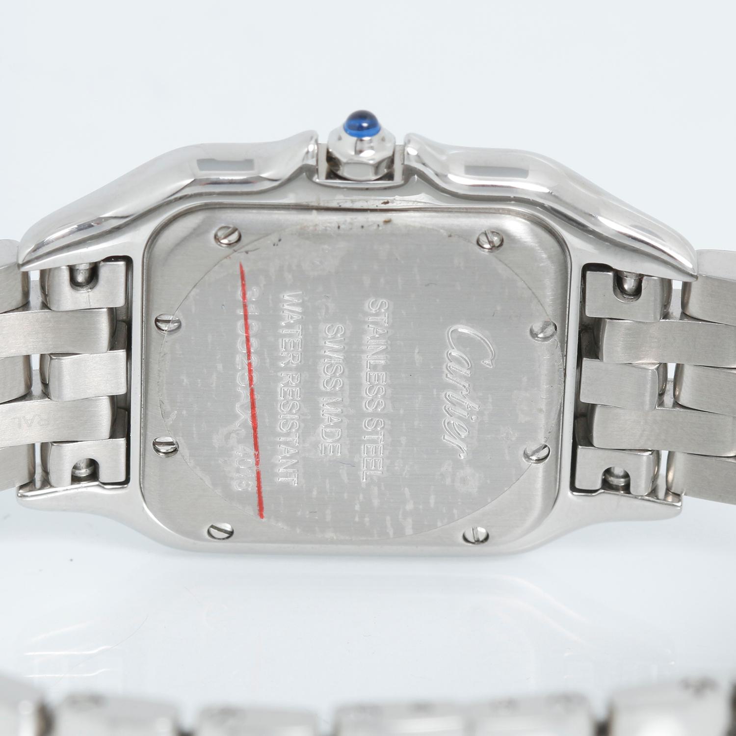 Donna Cartier in acciaio inossidabile  Midsize Diamond Panther W4PN0008 4016 in vendita