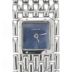 Cartier Stainless Steel Mother of Pearl Ladies Wristwatch