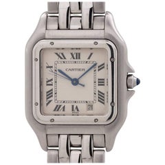 Cartier Stainless Steel Panther quartz Wristwatch, circa 1980s