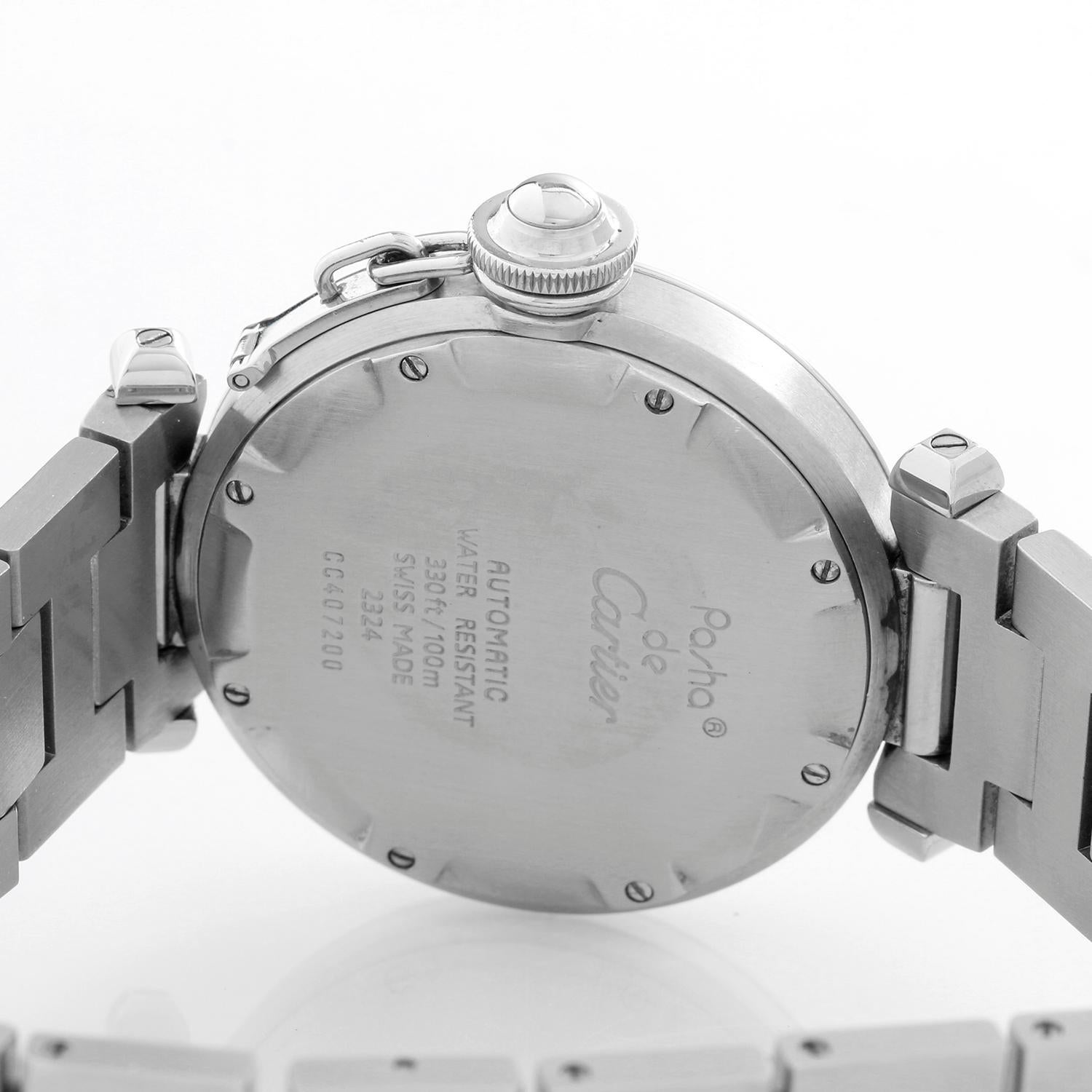 Cartier Stainless Steel Pasha Automatic Wristwatch Ref W31074M7 1