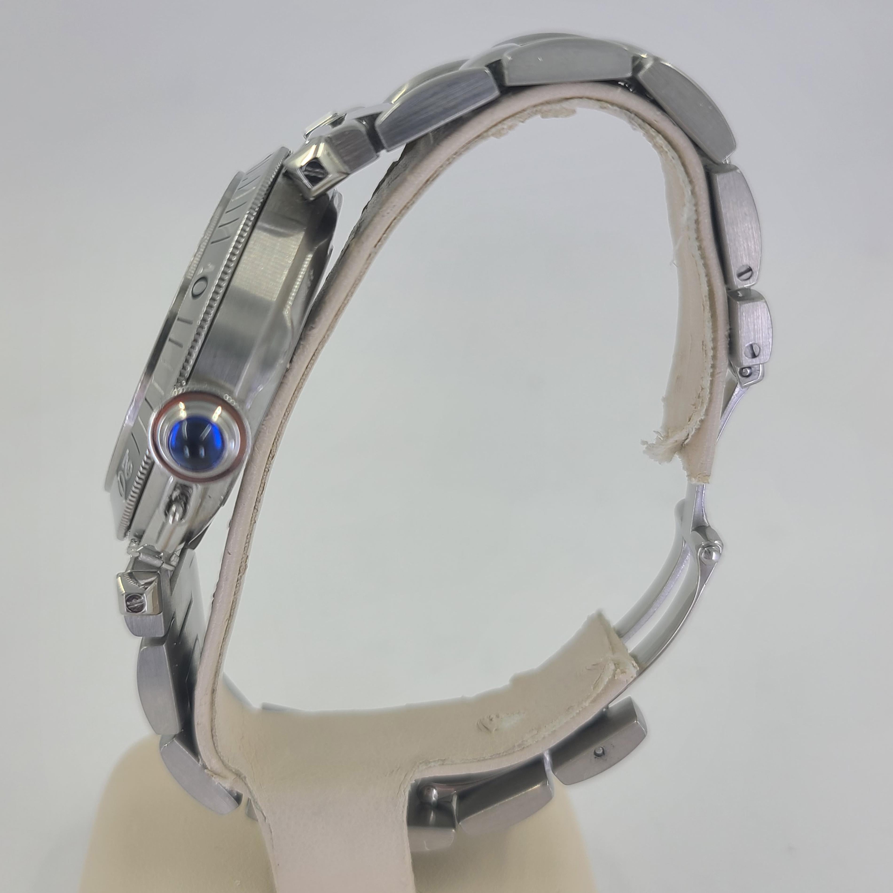 Cartier Stainless Steel Pasha Date Automatic Wristwatch In Good Condition In Coral Gables, FL