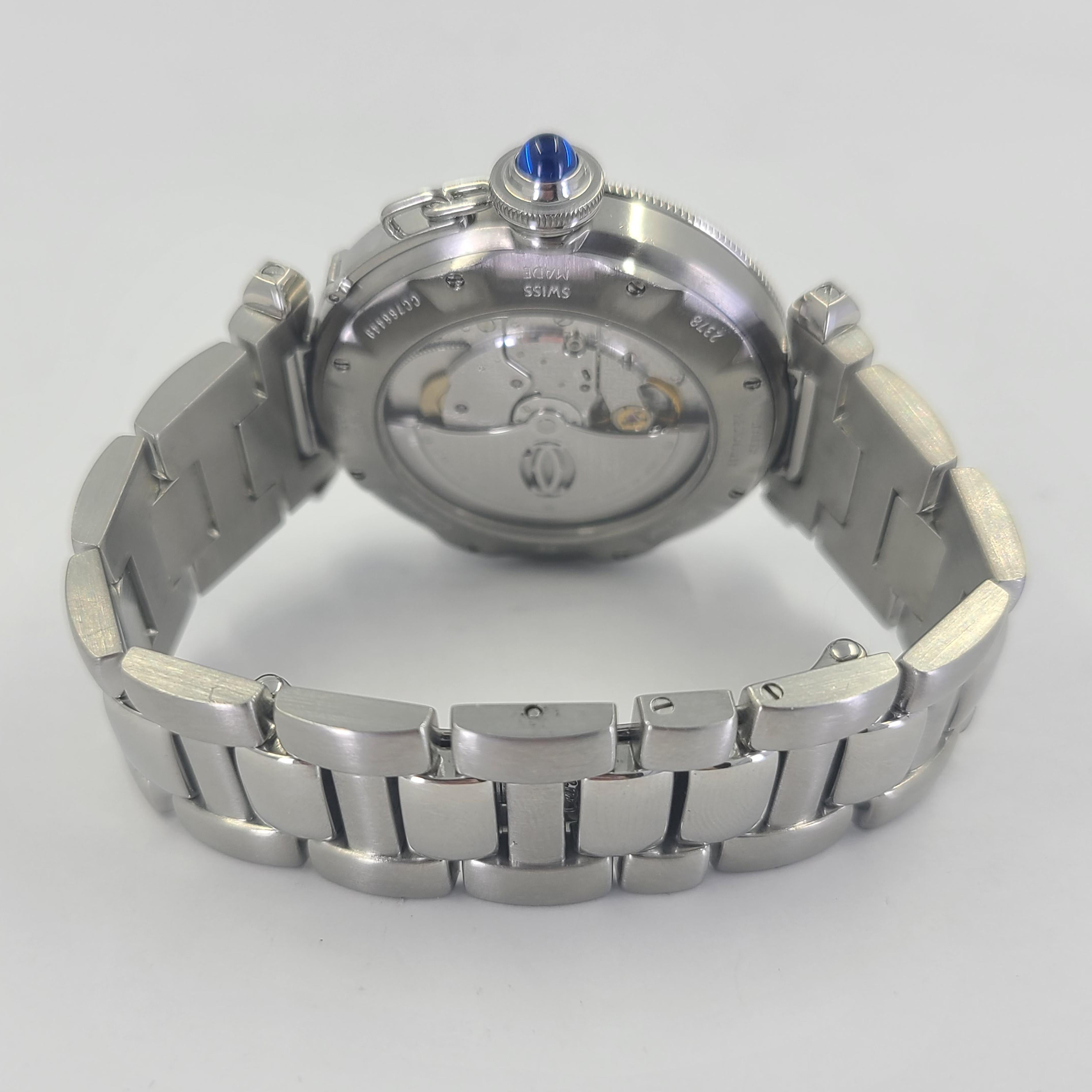 Cartier Stainless Steel Pasha Date Automatic Wristwatch 3