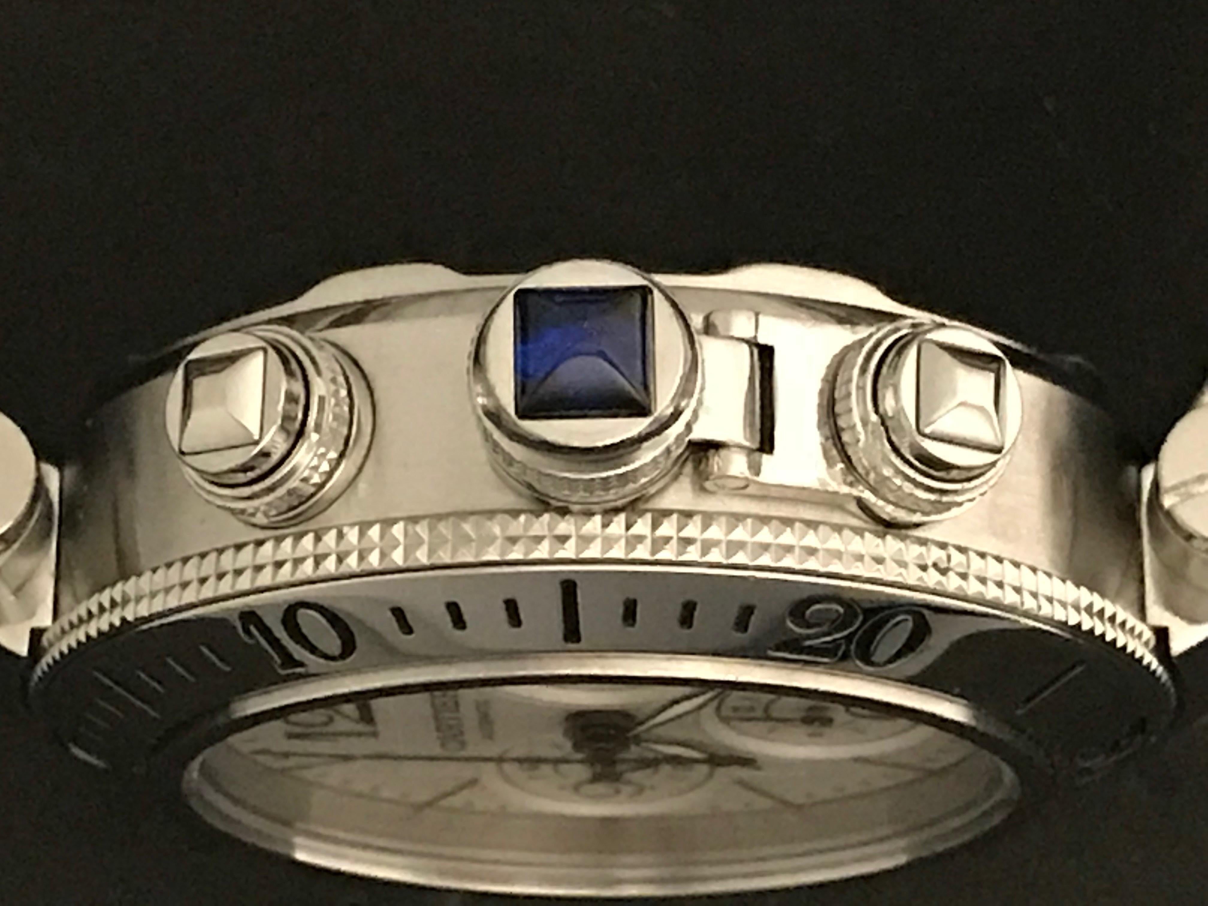 Men's Cartier Stainless Steel Pasha Seatimer Date Automatic Wristwatch For Sale