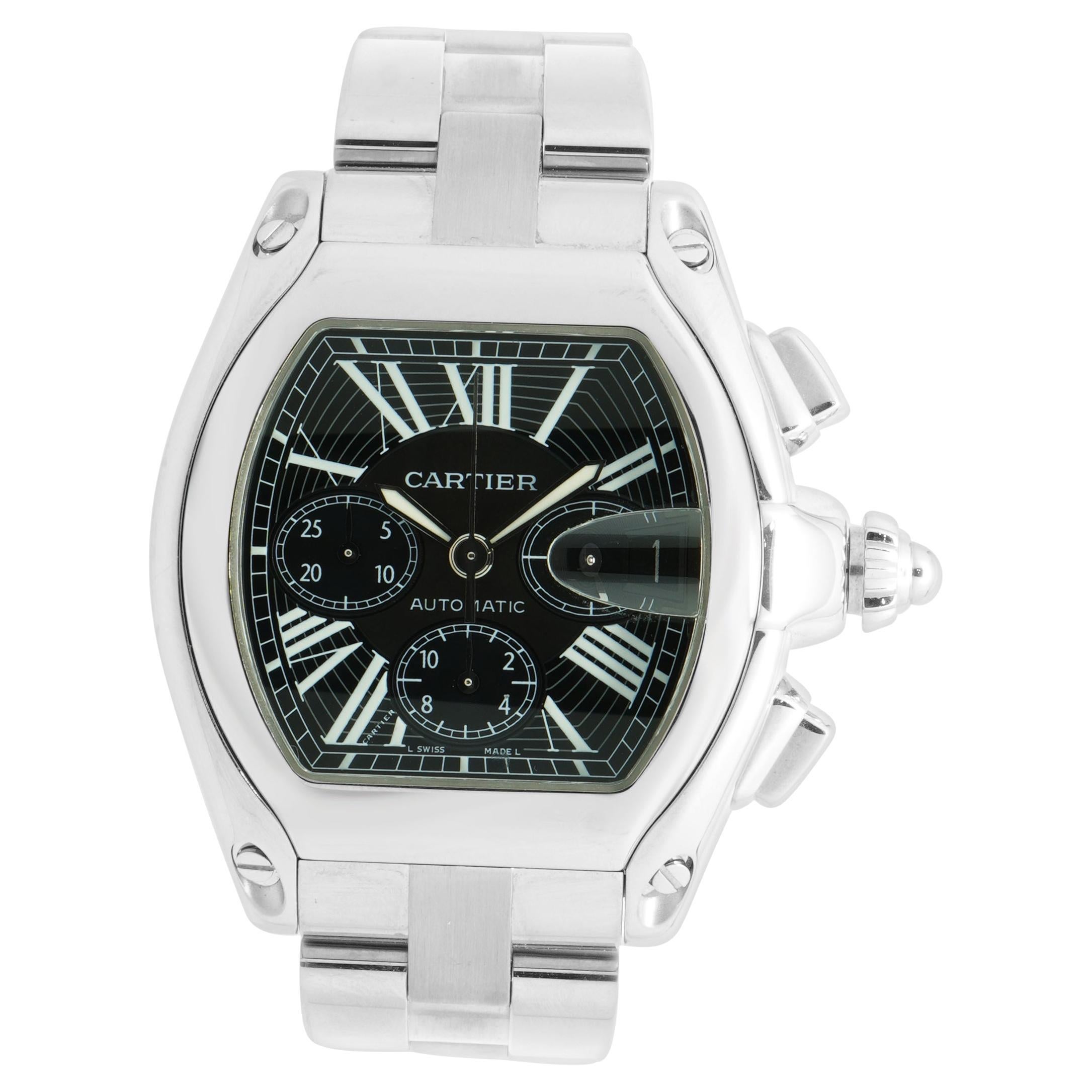 Cartier Edelstahl Roadster Chronograph XL