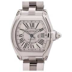Cartier Stainless Steel Roadster XL GMT Wristwatch ref 2722, circa 2000s  