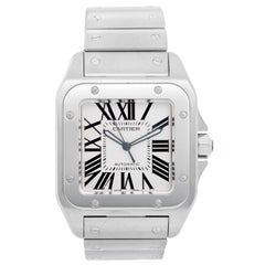 Cartier Stainless steel Santos 100 Automatic Wristwatch  