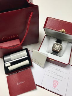 Cartier Stainless Steel Santos 100 Medium Automatic Wristwatch