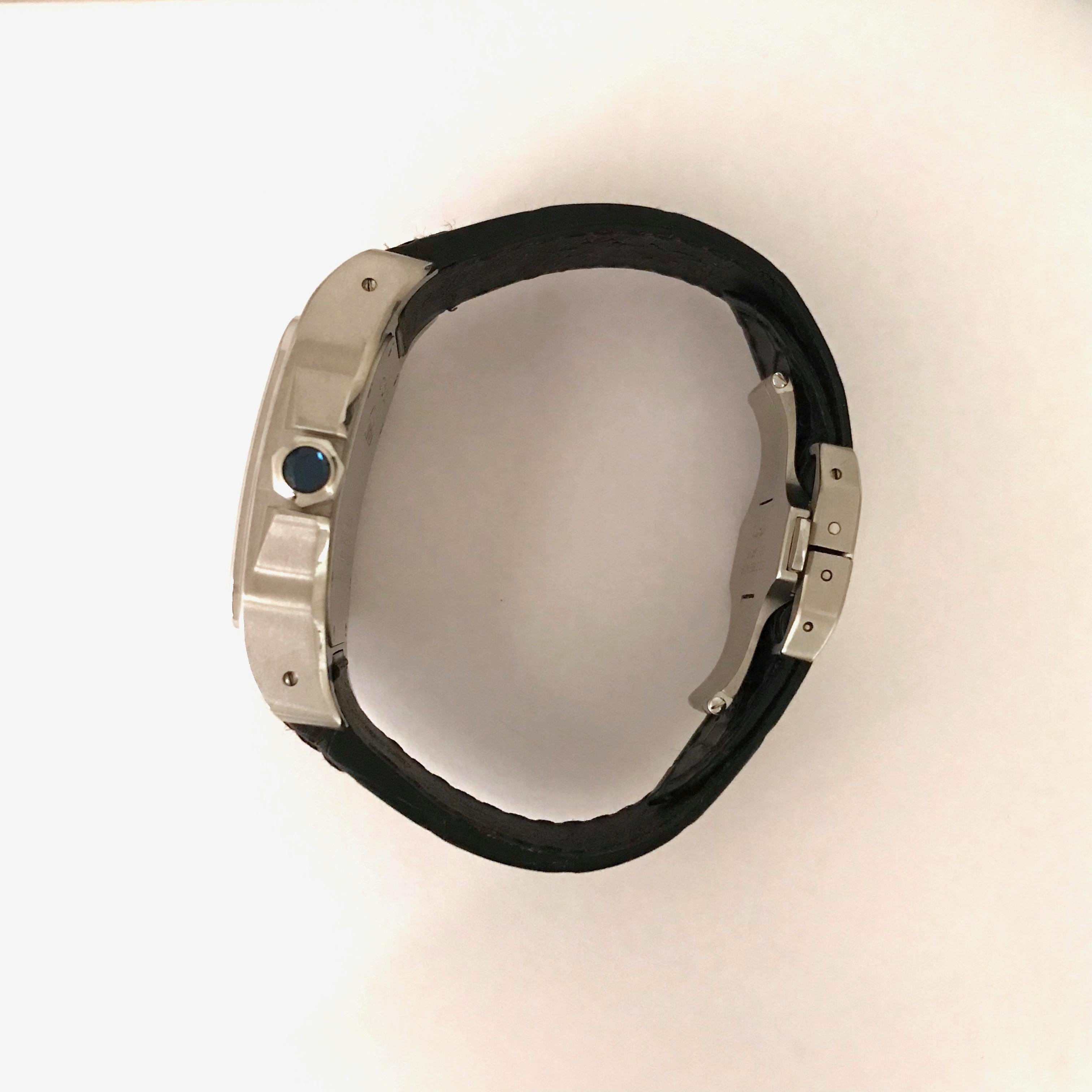 Cartier Stainless Steel Santos 100 Medium Automatic Wristwatch 3