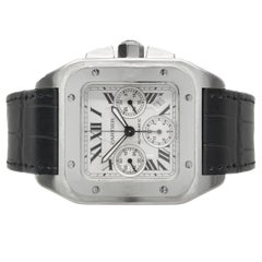 Cartier Stainless Steel Santos 100 XL Chronograph
