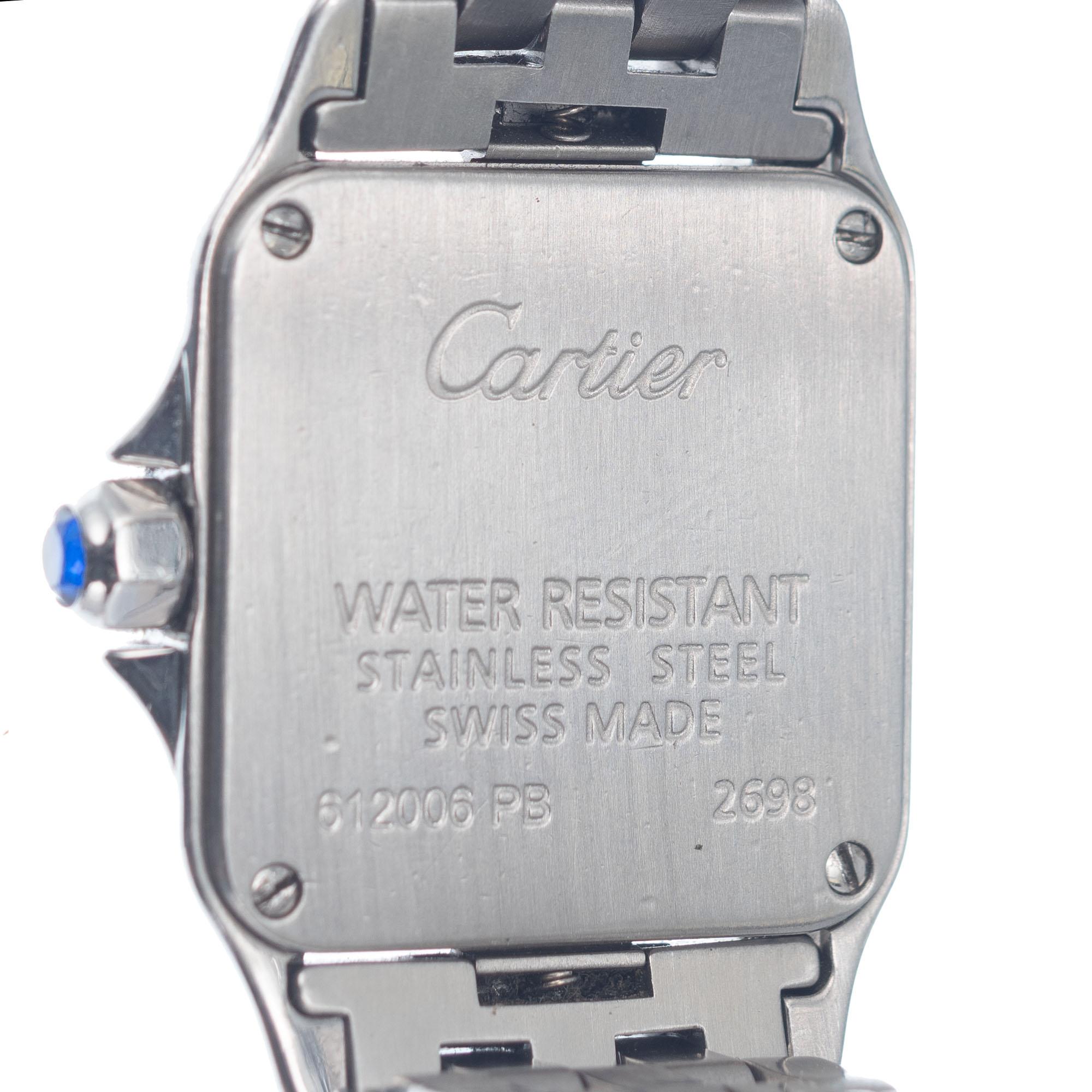 Women's Cartier Stainless Steel Santos Demoiselle Small Wristwatch