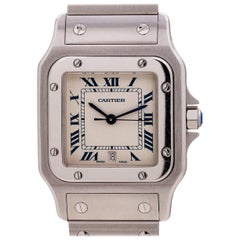 Cartier Stainless Steel Santos Galbe quartz wristwatch Ref 1564, circa 1999