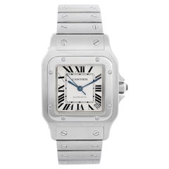 Cartier Stainless Steel Santos Galbee Extra Large Automatic Wristwatch