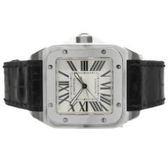 Cartier Santos aus Edelstahl, Medium