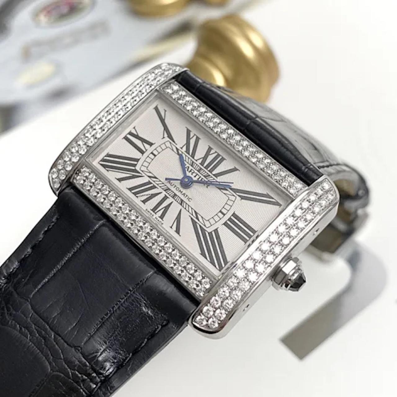 The Tank Divan is a piece that marks a short period in Cartier’s history. The Tank Divan is a watch that represents all of Cartier’s values as a high-end watch maker and delivers a unique style, whilst maintaining a classically Cartier aesthetic.