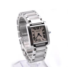 Cartier Stainless Steel Small Tank Francaise Watch Ref. W51008Q3