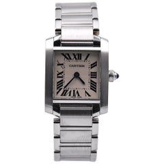 Cartier Stainless Steel Small Tank Francaise Watch Ref. W51008Q3