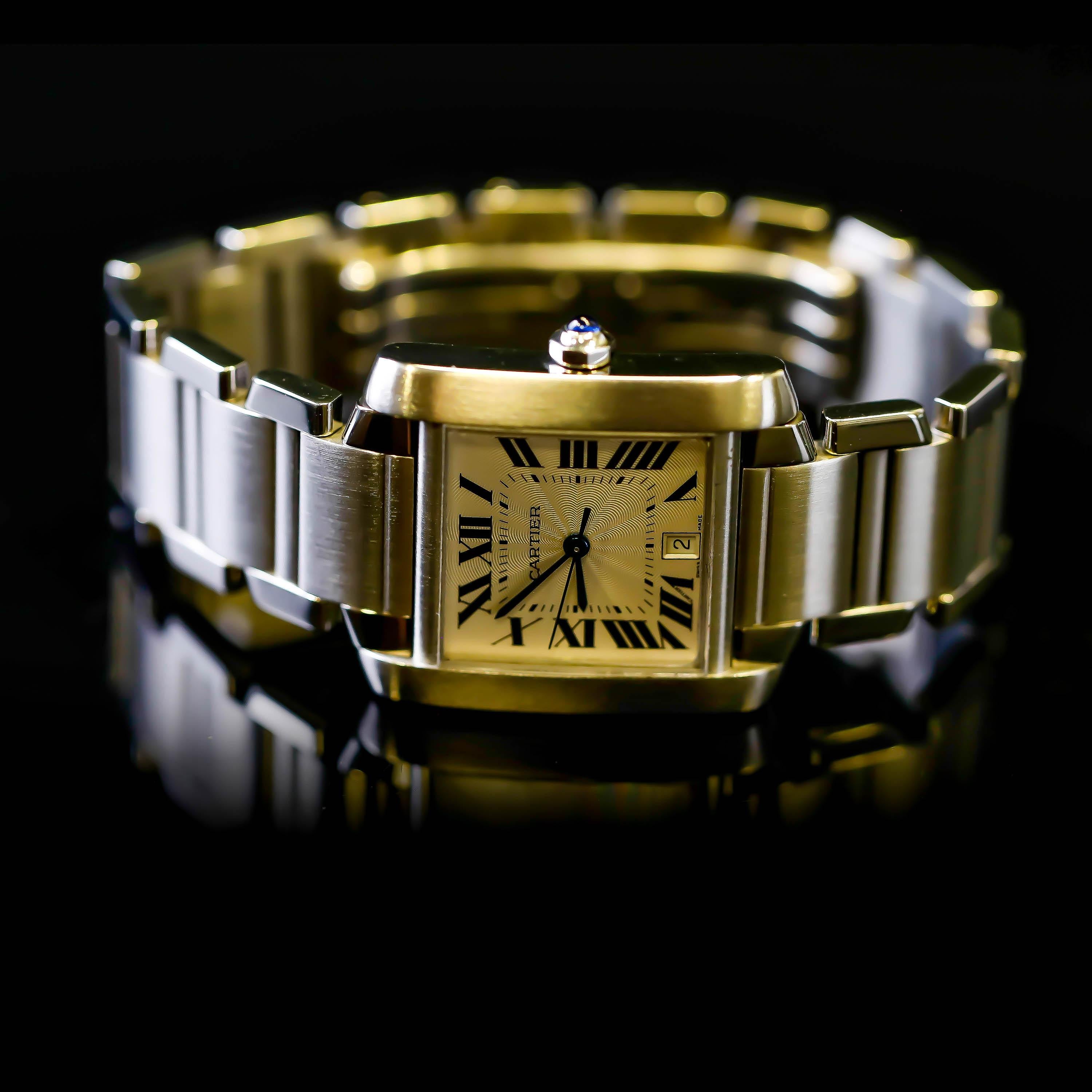 Cartier Montre-bracelet Tank 2302 français automatique pour hommes en vente 6