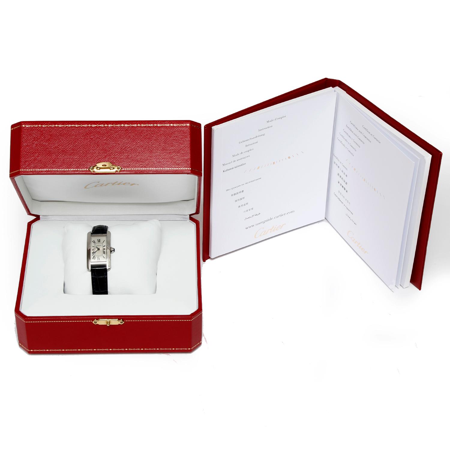 Cartier Stainless Steel Tank Americaine Watch 1