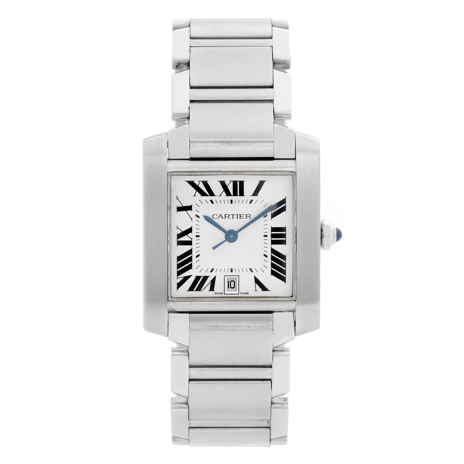 Cartier Stainless Steel  Tank Francaise Watch W51002Q3