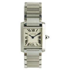 Cartier Stainless Steel Tank Francaise