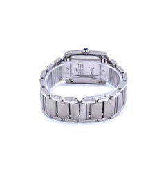 Cartier Stainless Steel Tank Francaise Medium