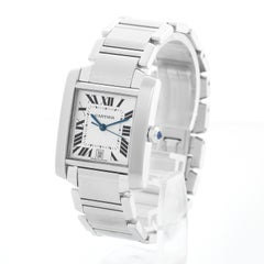 Cartier Stainless Steel Tank Francaise Watch W51002Q3 2302