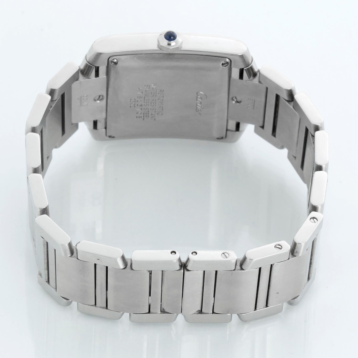 Cartier Edelstahl  Tank Francaise Uhr W51002Q3 2302 für Damen oder Herren im Angebot
