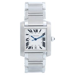Cartier Stainless Steel  Tank Francaise Watch W51002Q3 2302
