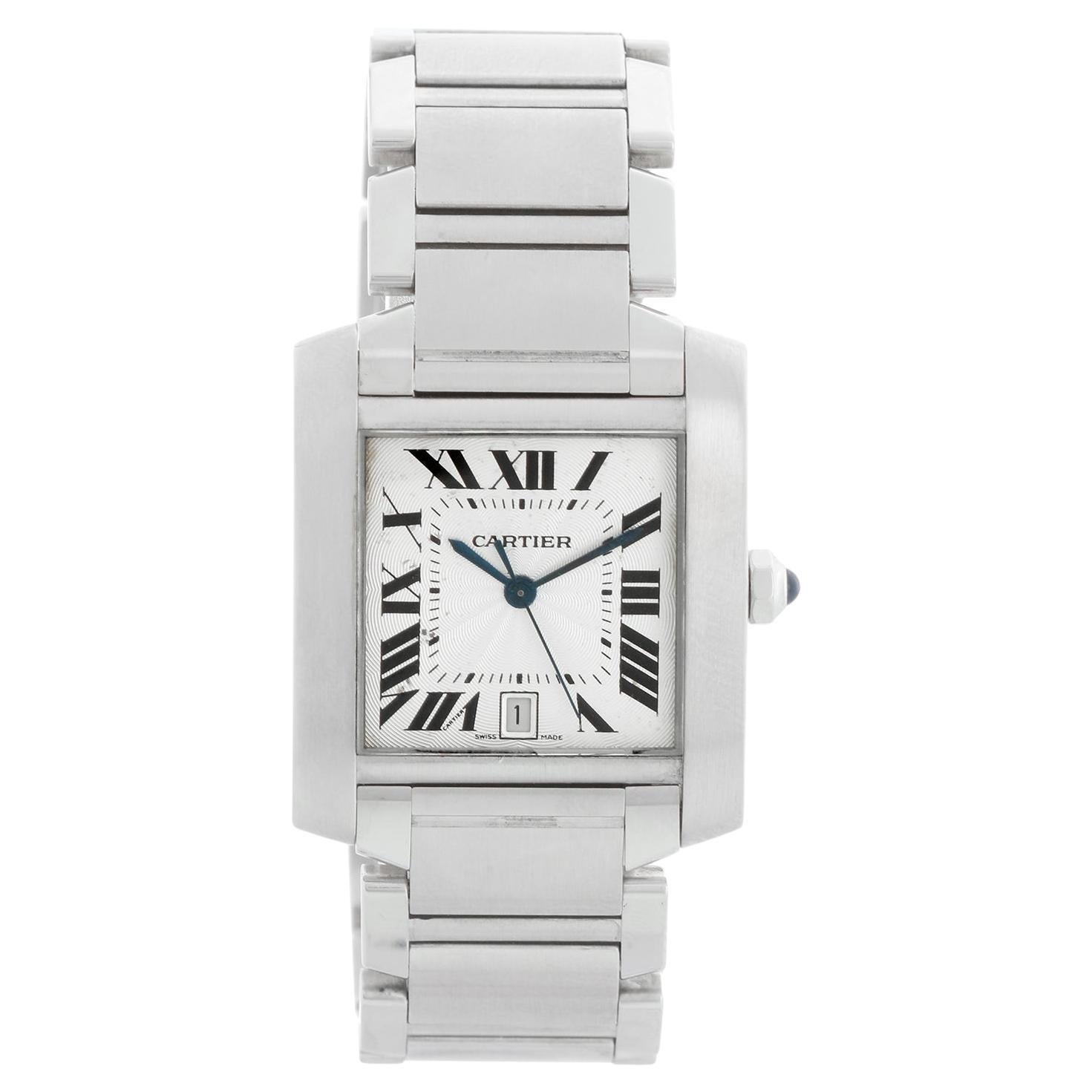 Cartier Edelstahl  Tank Francaise Uhr W51002Q3 2302