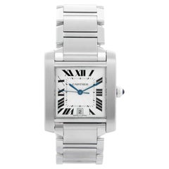Cartier Stainless Steel Tank Francaise Watch W51002Q3 2302