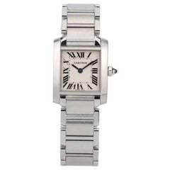 Cartier Stainless Steel Tank Francaise Watch W51011Q3