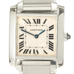 Cartier Stainless Steel Tank Francaise Wristwatch