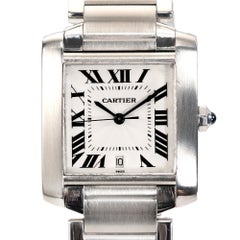 Reloj de pulsera Cartier Tank Francaise de acero inoxidable