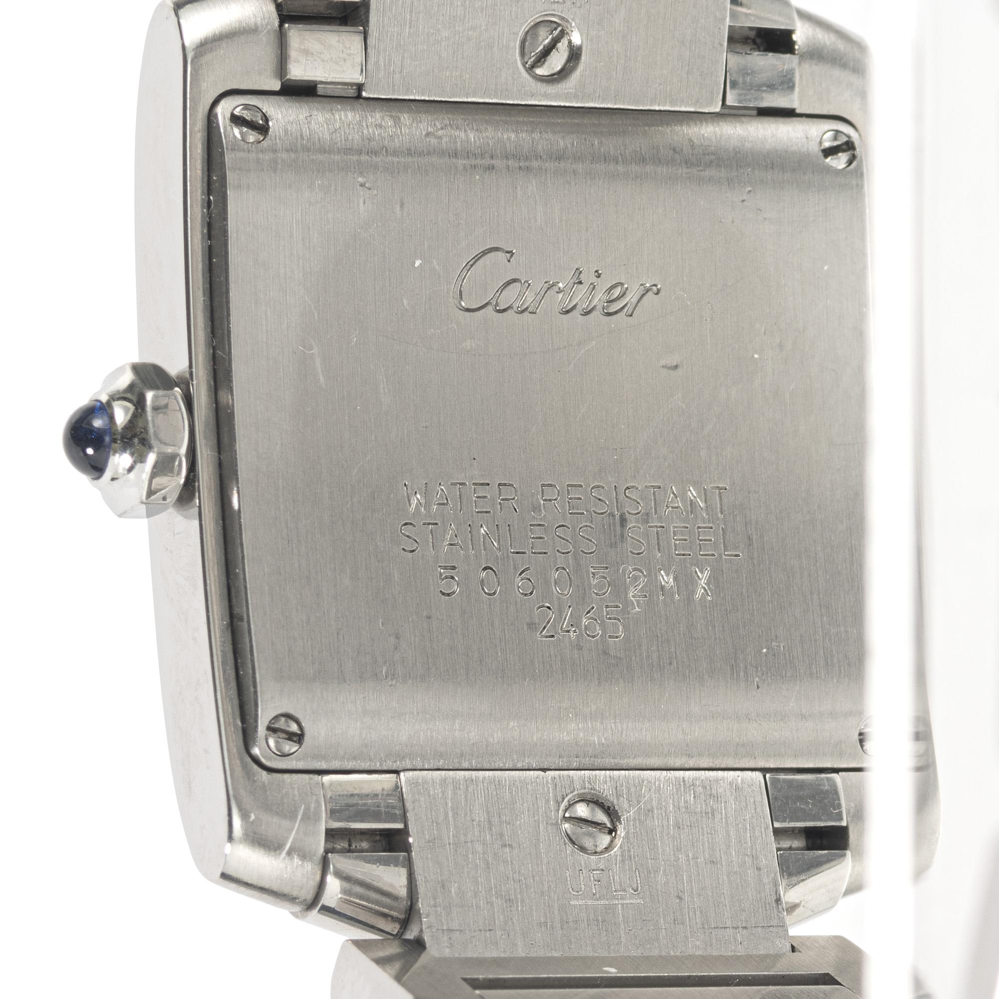 Cartier: Edelstahl-Armbanduhr Tank Francaise 4