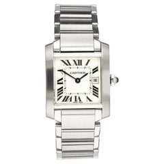 Cartier: Edelstahl-Armbanduhr Tank Francaise