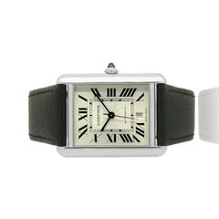 Cartier Stainless Steel Tank Solo Large