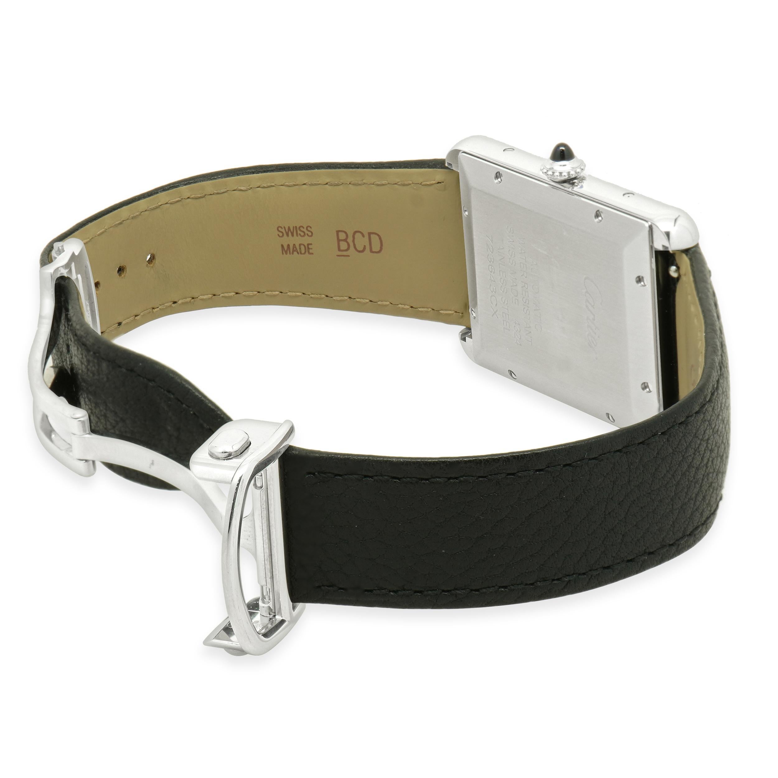 da uomo o donna Cartier Tank Solo Large in acciaio inossidabile