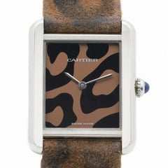 Cartier Stainless Steel Tank Solo Panther Model 3170
