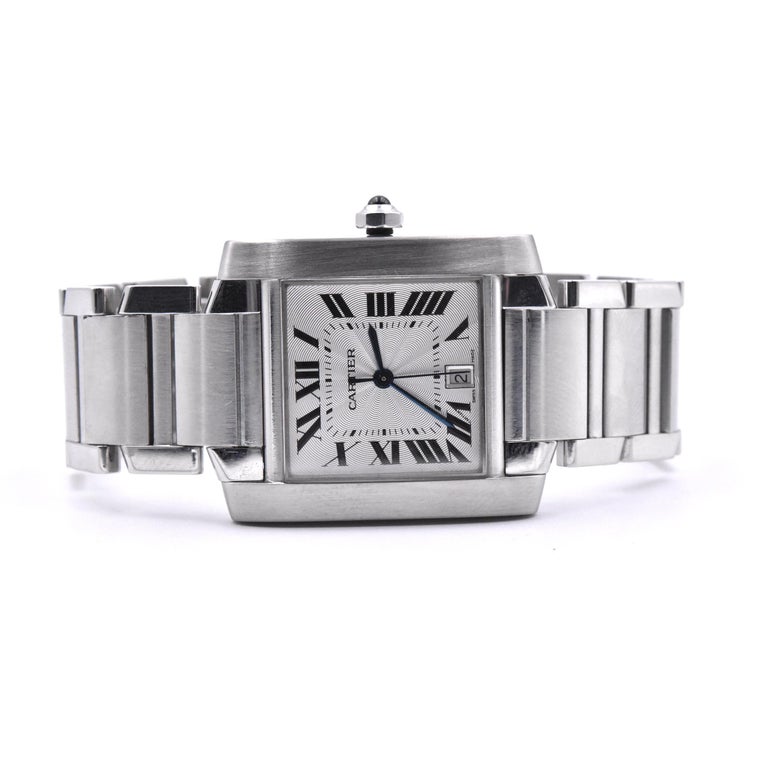 Cartier Stainless Steel Tank Watch Ref. 2302 at 1stDibs