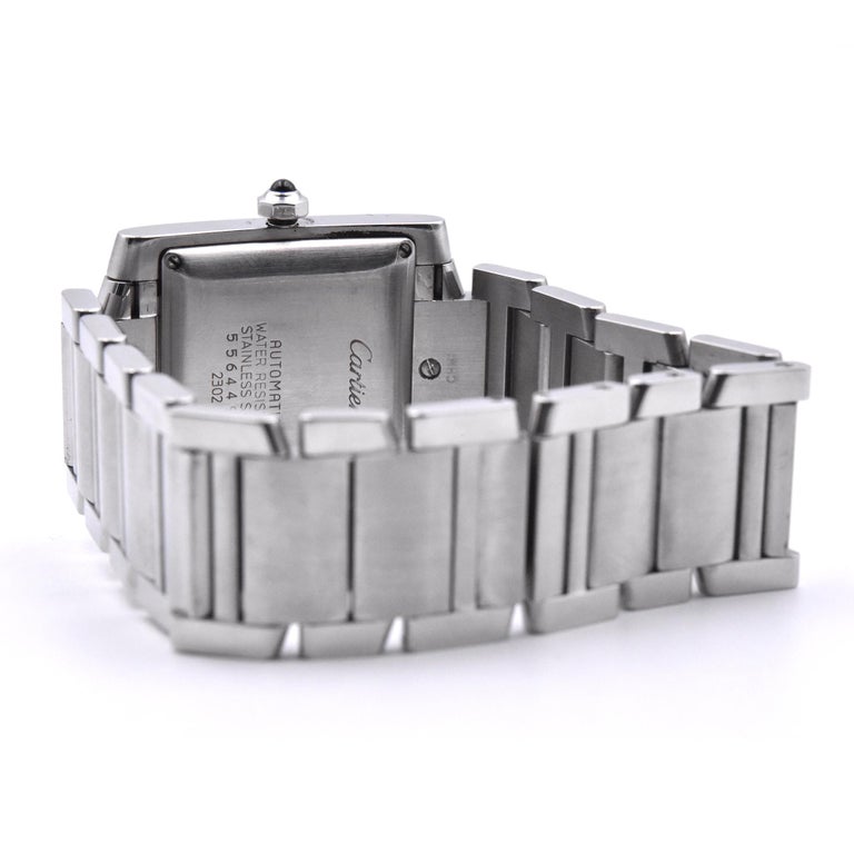 Cartier Stainless Steel Tank Watch Ref. 2302 at 1stDibs