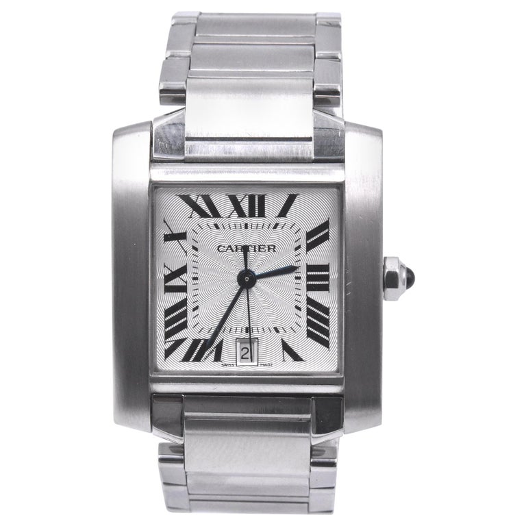 Cartier Stainless Steel Tank Watch Ref. 2302 at 1stDibs