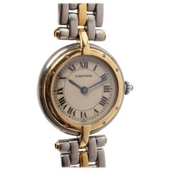 Cartier Stainless Steel Yellow Gold Panthere Vendome Watch