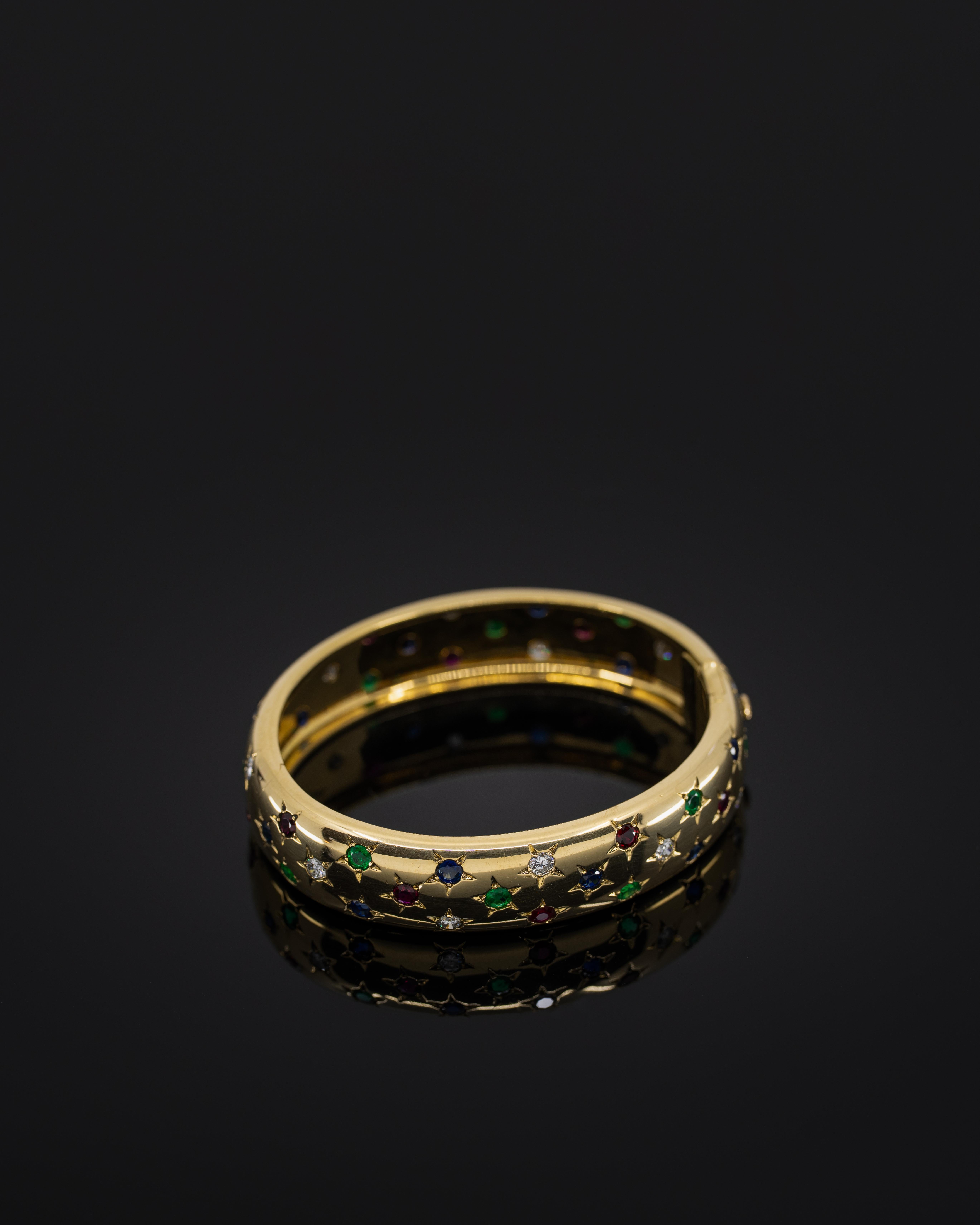 The Cartier Star Bracelet is a vintage piece that exemplifies Cartier's commitment to exceptional craftsmanship and timeless design. While not part of Cartier's current collections, this bracelet remains a sought-after item among collectors and
