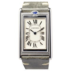 Cartier Stahl Tank Reverso Basculante 2390 Handaufzug Millenium 2001 Version