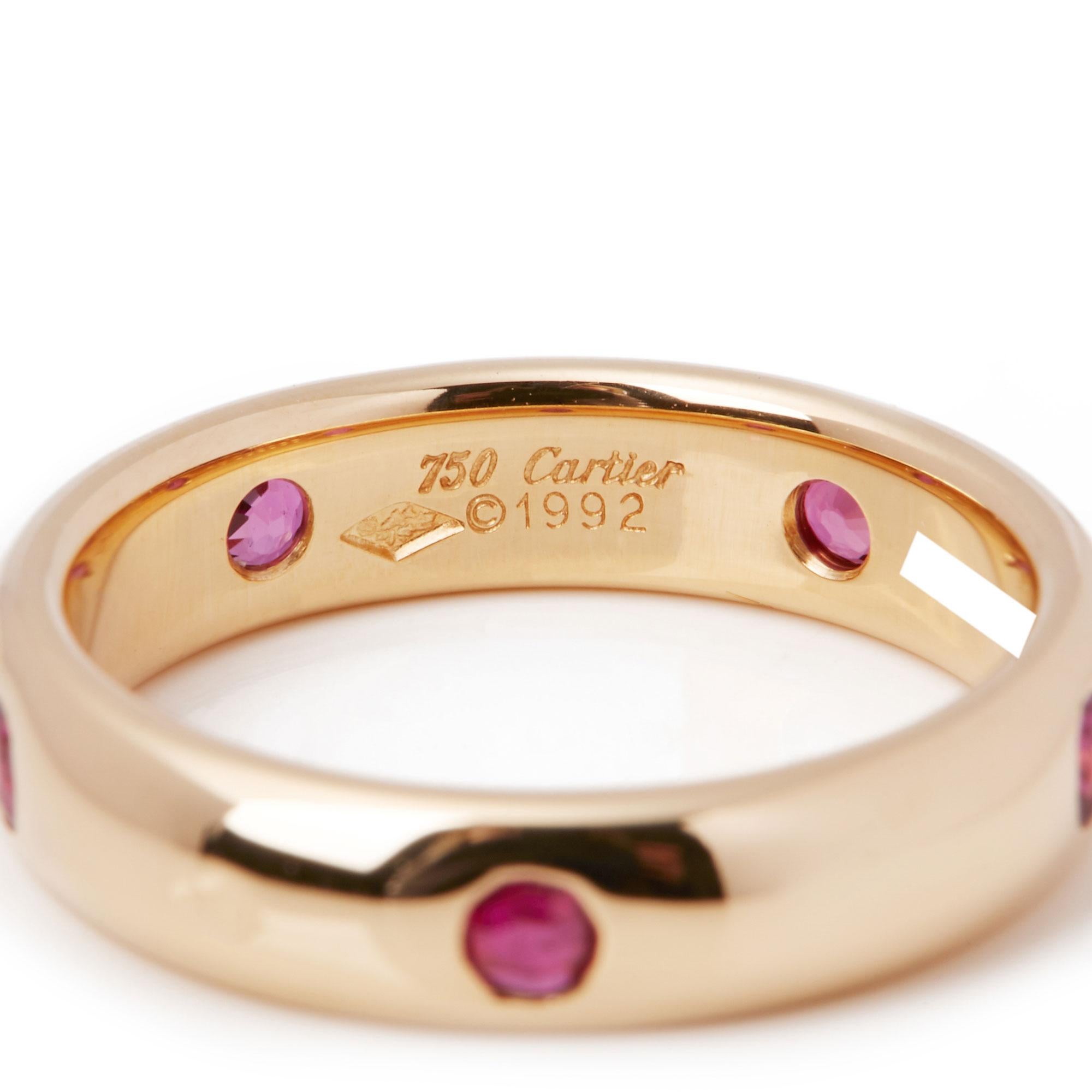 Cartier Stella 18 Karat Gold Rubin-Ring im Zustand „Gut“ in Bishop's Stortford, Hertfordshire