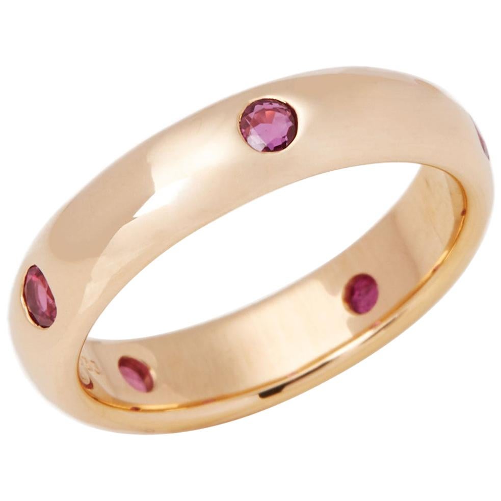 Cartier Stella 18 Carat Gold Ruby Band Ring