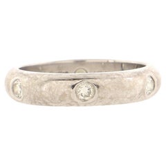 Cartier Stella Band Ring 18k White Gold and Diamonds
